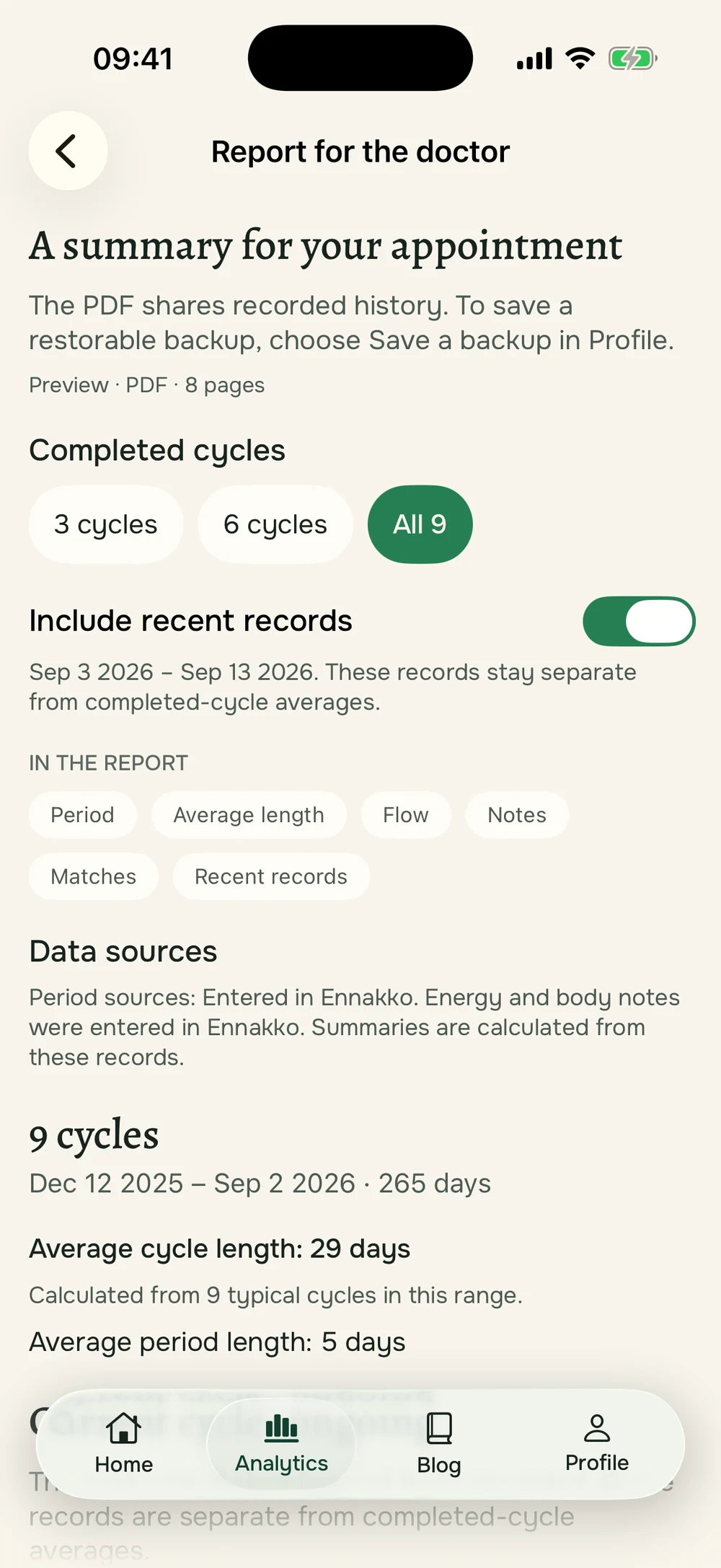 Ennakko — Prepare evidence for a visit