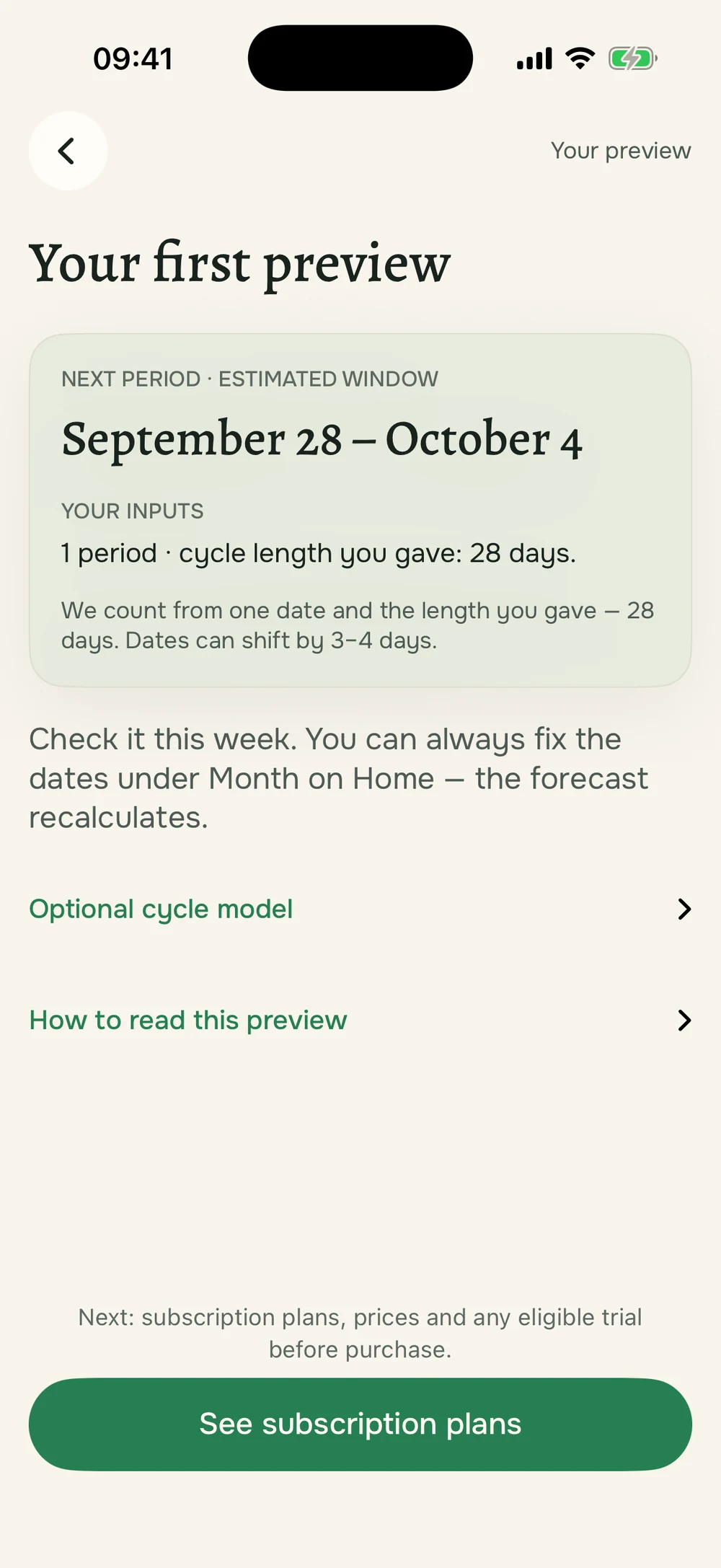 Ennakko — Explain the first estimate